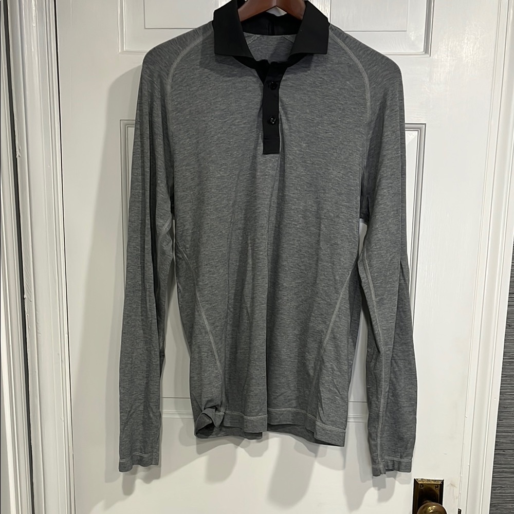 Lululemon Men's Gray Long Sleeve Shirt